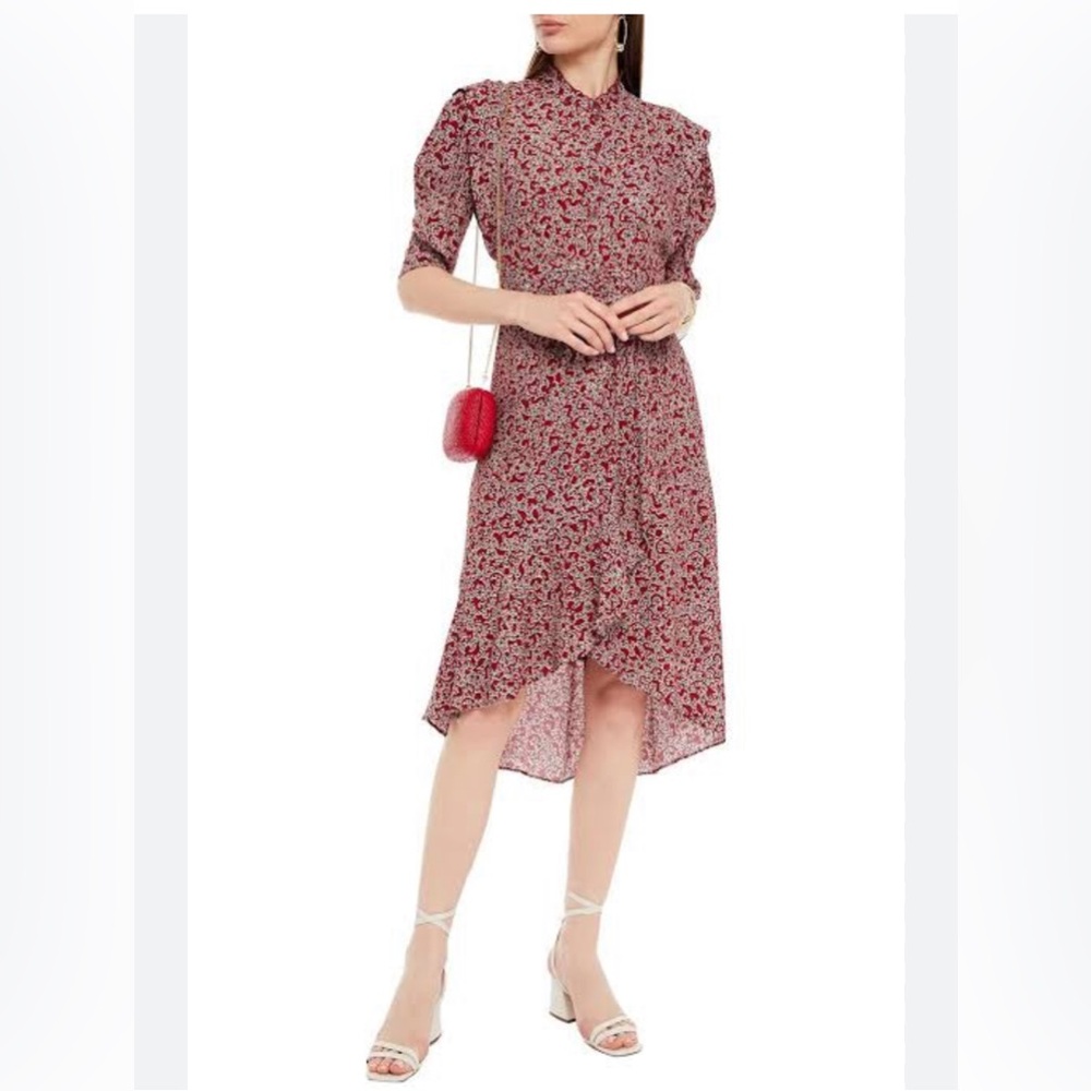 BA&SH CHELSEA Floral MIDI‎ DRESS S